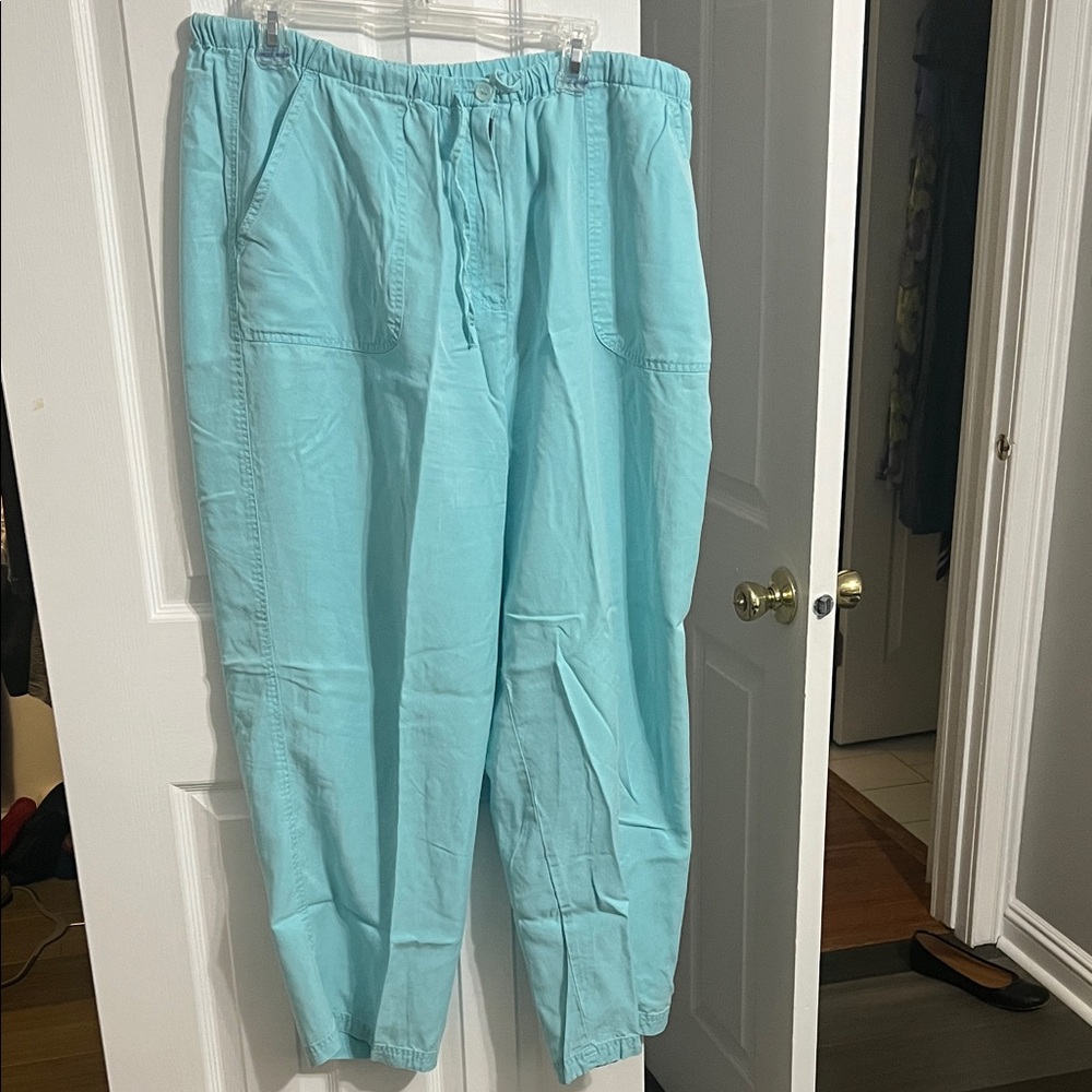 JM Collection Women’s Aqua  Pants. Gently worn